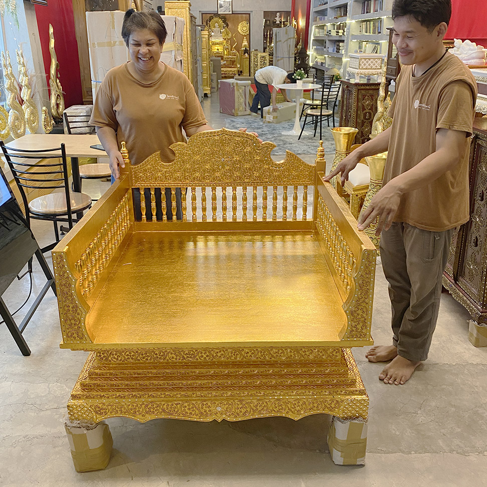 จำหน่ายธรรมาสน์ไม้สักปิดทอง จัดส่งทั่วประเทศ