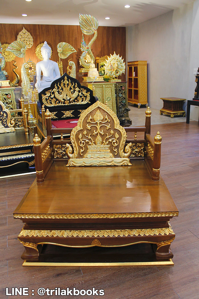 ธรรมาสน์ไม้สักแกะสลักปิดทองทั้งหลัง โชว์งานไม้
ราคา 28,000 บาท