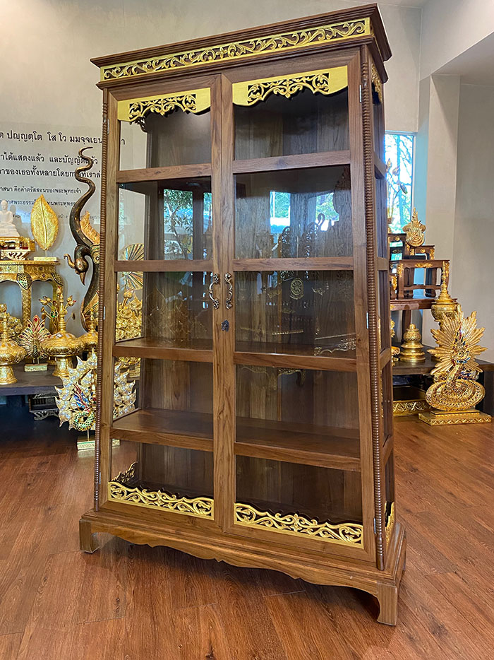 ตู้พระไตรปิฎกไม้สัก ขนาดใหญ่ ราคา 18900 บาท